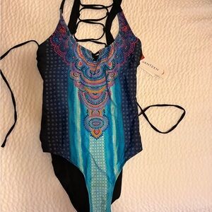 Jantzen Multicolor Strappy Swimsuit